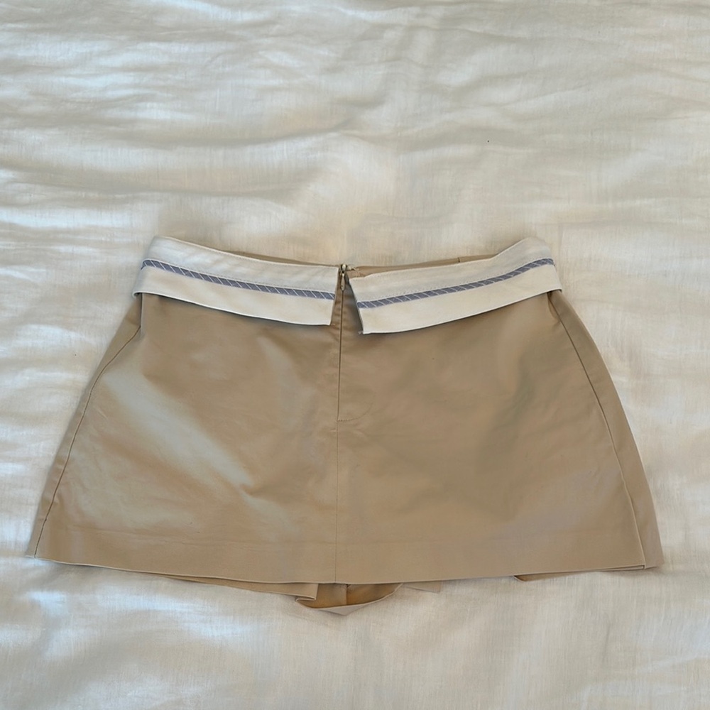 Zara Tan Foldover Women's Skort